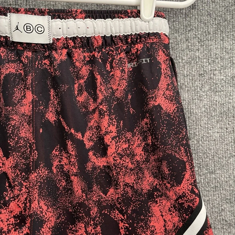 Air Jordan Nike Diamond Basketball Shorts Mens Sz S White Red